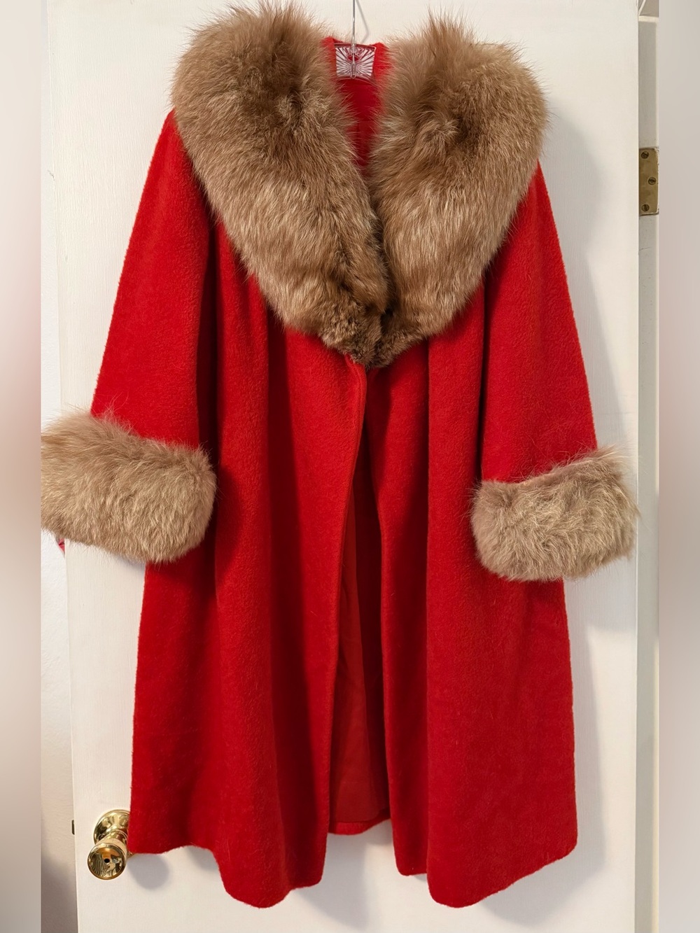 Vintage Red Wool Cape Coat — Lilli Ann San Francisco
